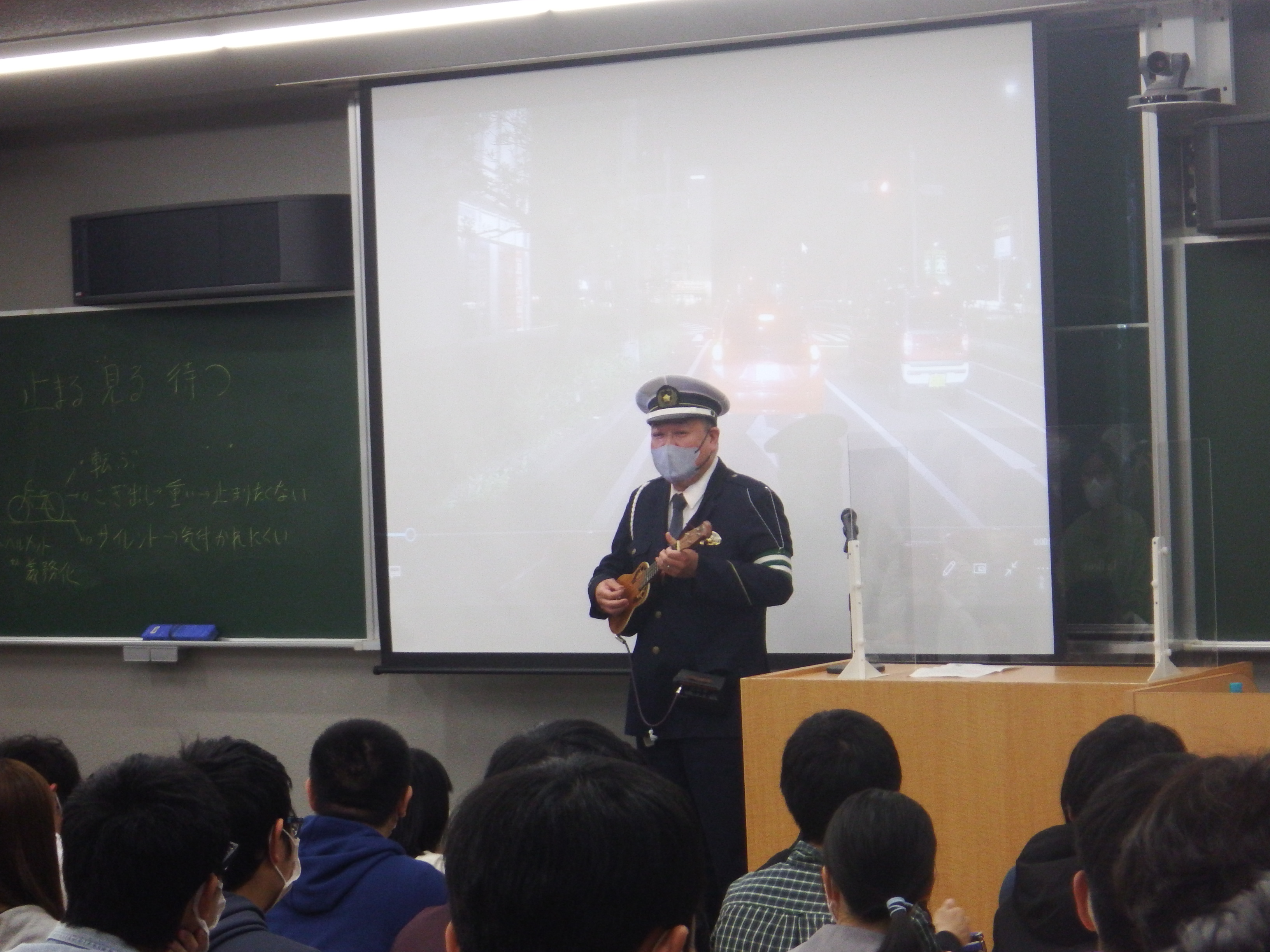 香川大学農学部での講演の写真