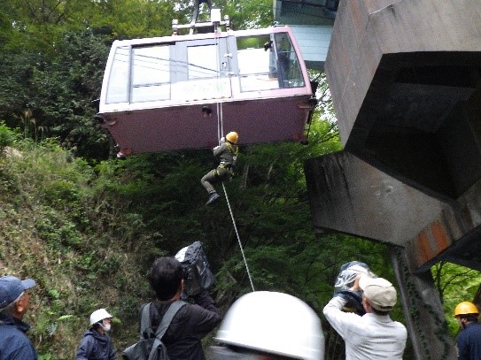 救助訓練の様子