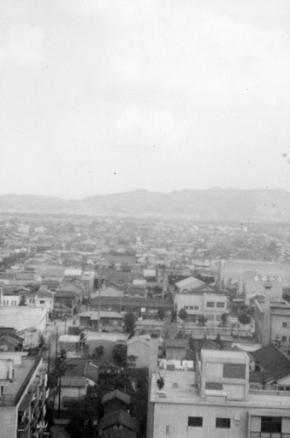 高松市街地(香川県庁より・1958年)