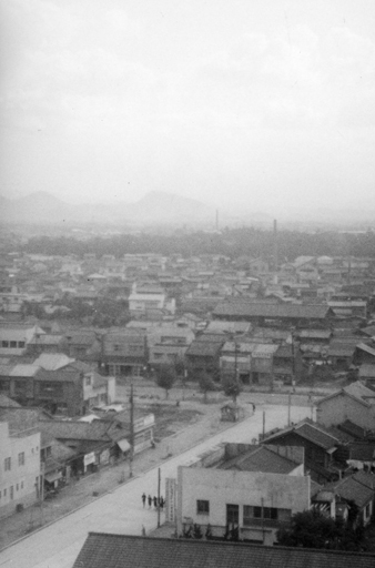 高松市街地(香川県庁より・1958年)