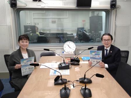 3月5日放送のラジオ収録の様子写真