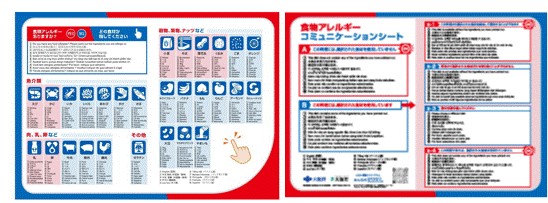 大阪府食物アレルギーコミュニケーションシート