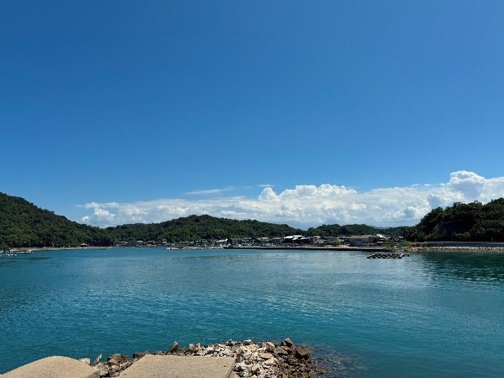 積浦遺跡遠景