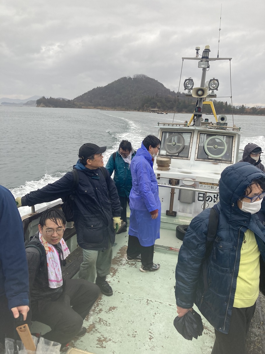 直島群島の踏査へ向かう様子1