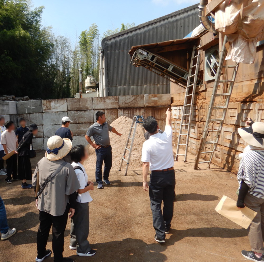 端材チップ場所