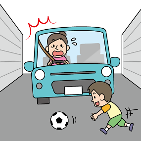 夏休みの時期は子どもの飛び出しに要注意！
