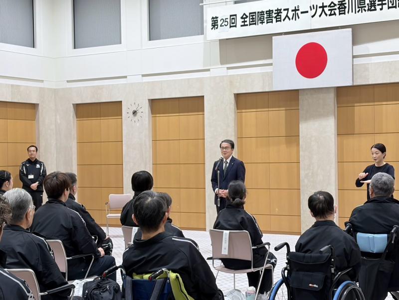 結団式知事挨拶