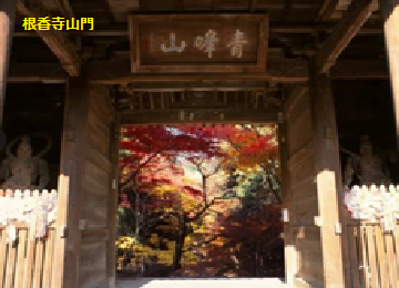 根香寺山門は、仁王門とも呼ばれています。