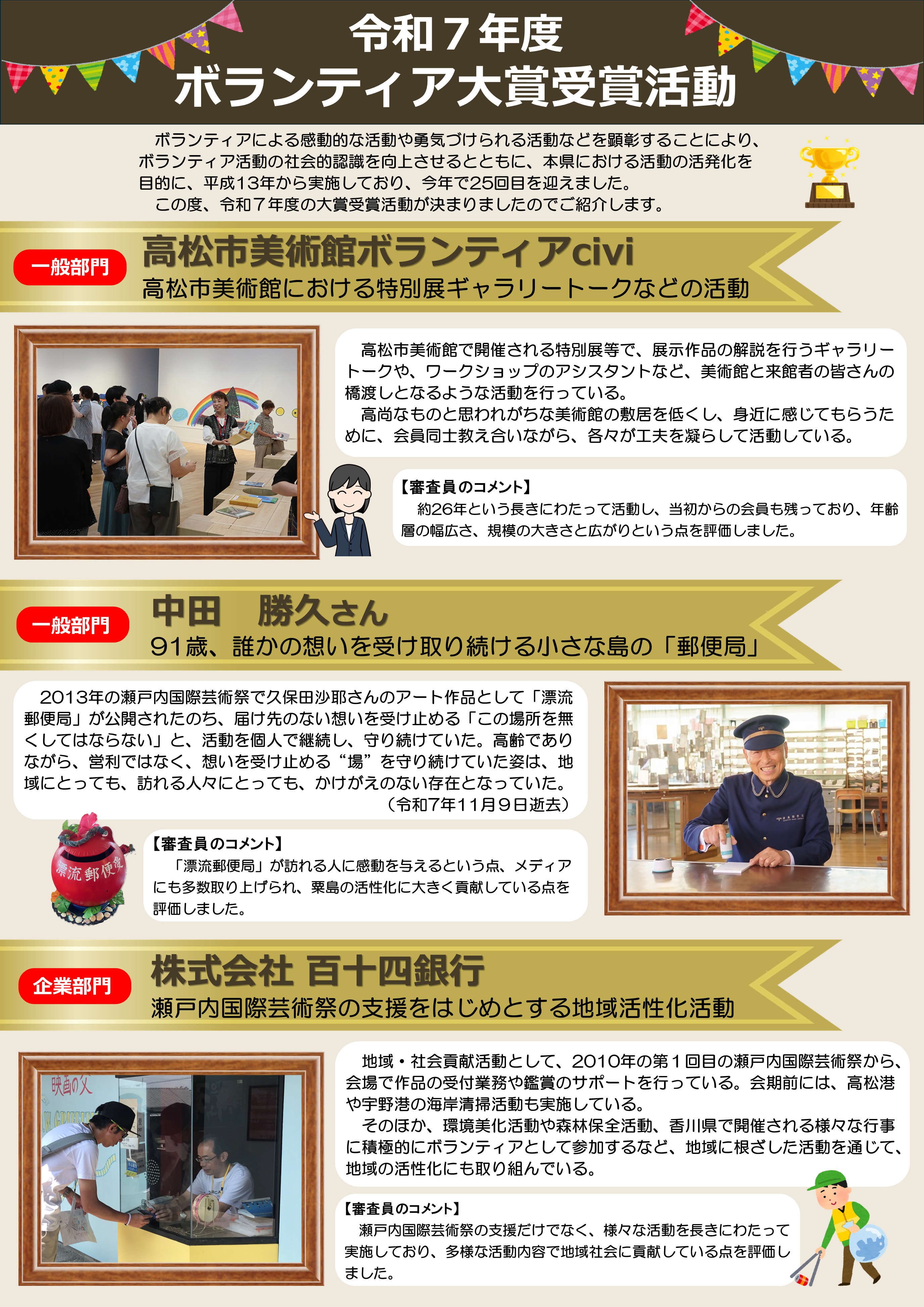 令和7年度ボランティア大賞受賞活動